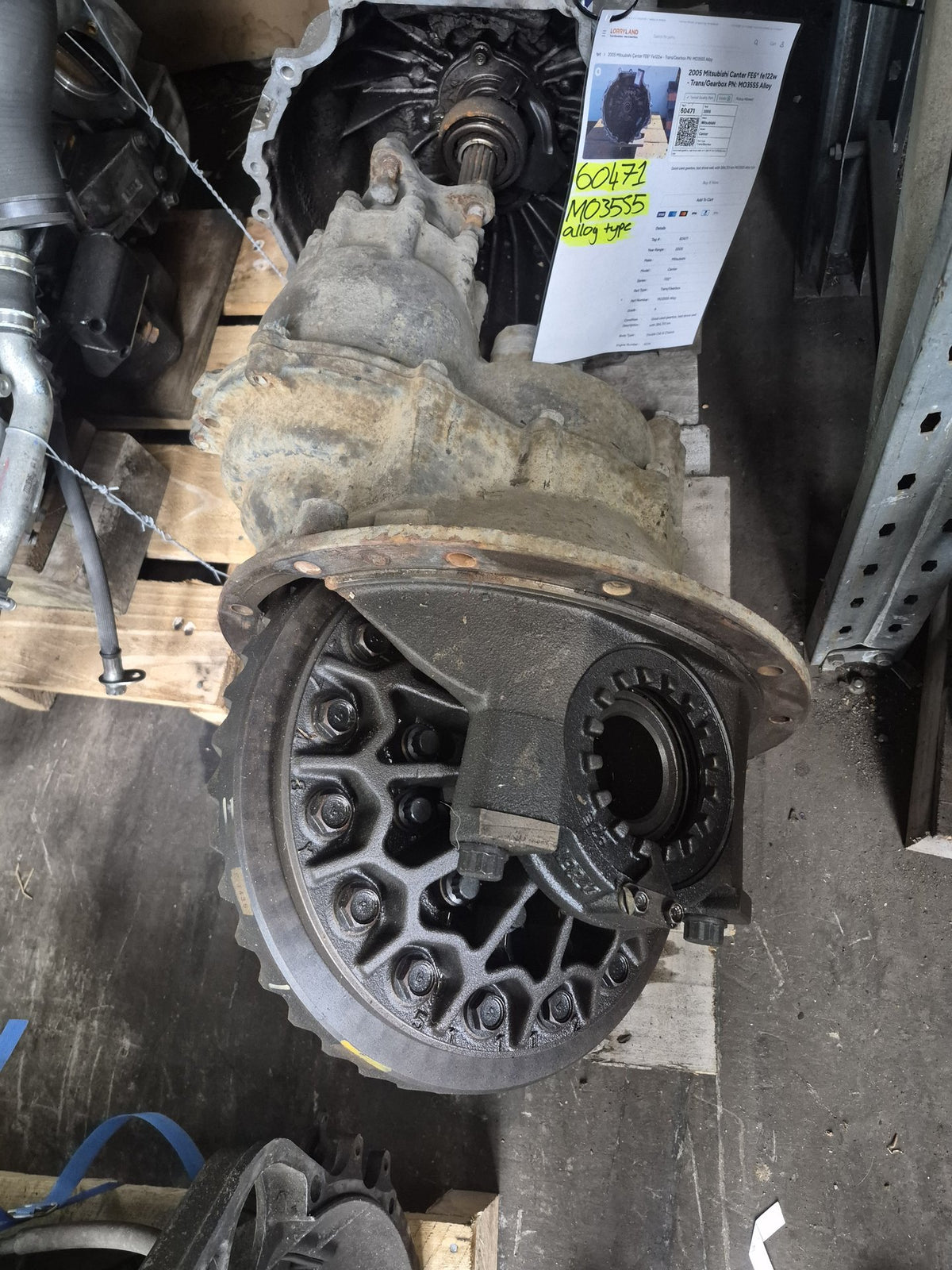 2006 Isuzu Forward 1400 JALFVZ23S47000112 - Front diff head with power divider PN: