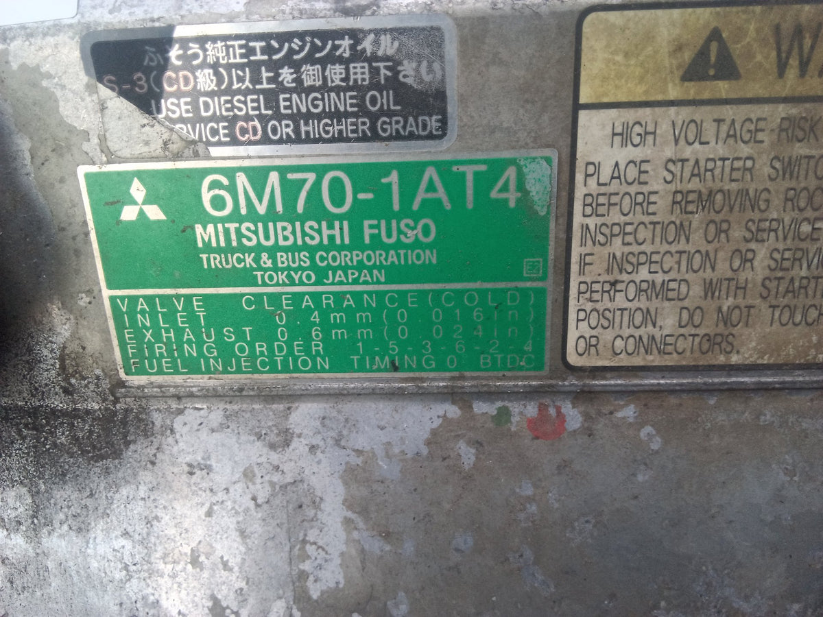 2002 Mitsubishi Fuso Super Great FV FV54 - Engine PN: