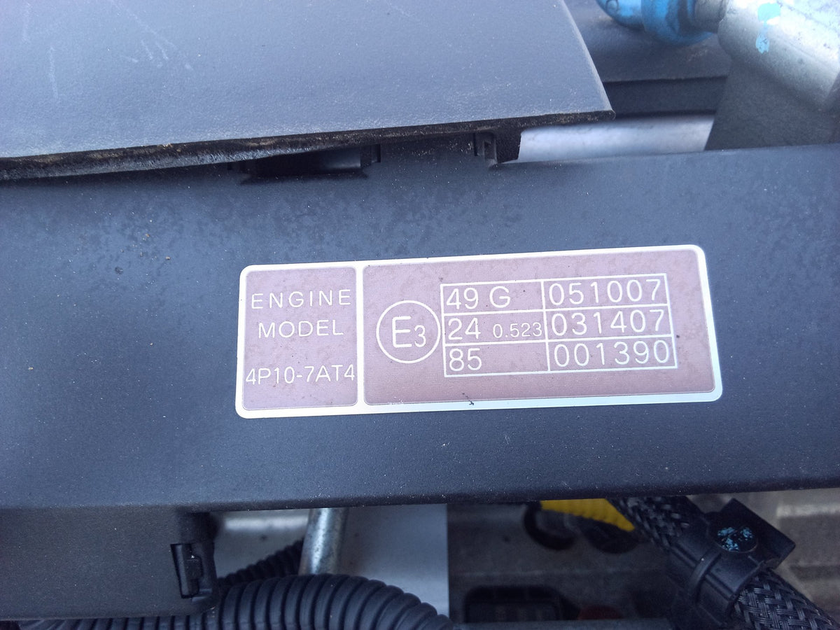 2018 Mitsubishi Canter feb51g - Engine PN: 4p10- 7at4