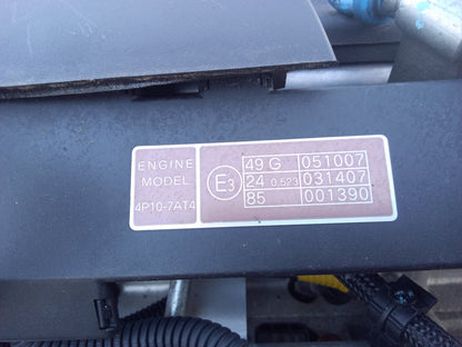 2018 Mitsubishi Canter feb51g - Engine PN: 4p10- 7at4