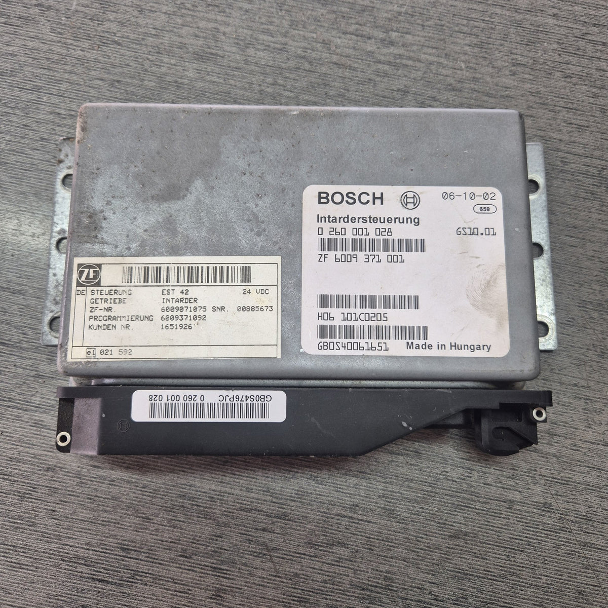 2007 DAF CF Series CF85 2006-on 745694 - Control Unit PN: 0 260 001 028