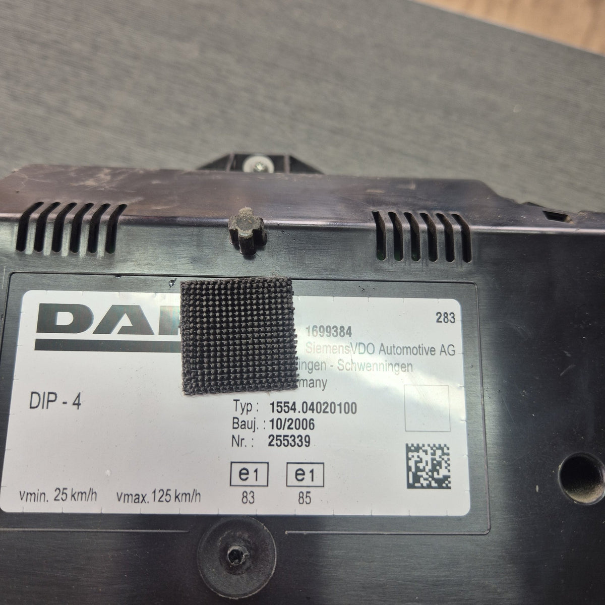 2007 DAF CF Series CF85 2006-on 745694 - Instrument Cluster PN: 1699384